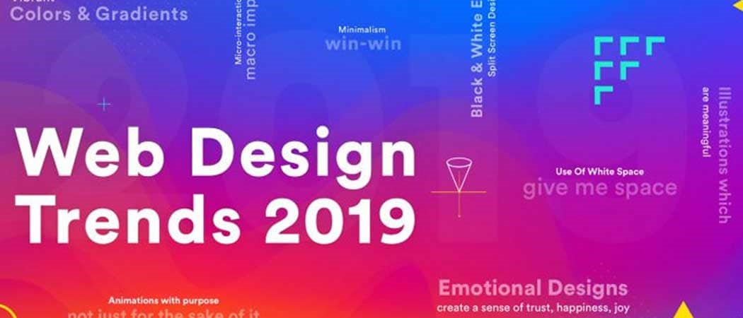 What are the contemporary trends in the web design you need to know